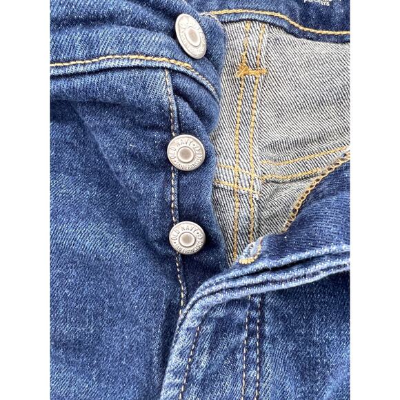 Old Navy Women's Sky In A Line Button Fly Denim Jean Shorts 16 - Picture 2 of 9